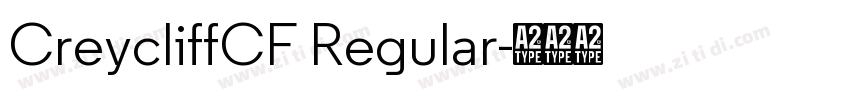 CreycliffCF Regular字体转换